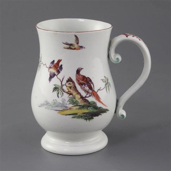 A Derby baluster-shaped mug, c.1760, h. 14.2cm, minor faults